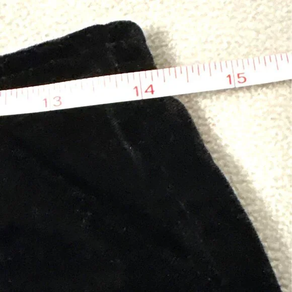 No Boundaries Black Velvet Flared Pants Size 11/13 witchy whimsygoth - Picture 4 of 6